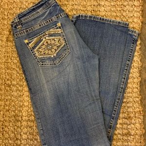 Rock & roll cowgirl, riding jeans Sz 29x36